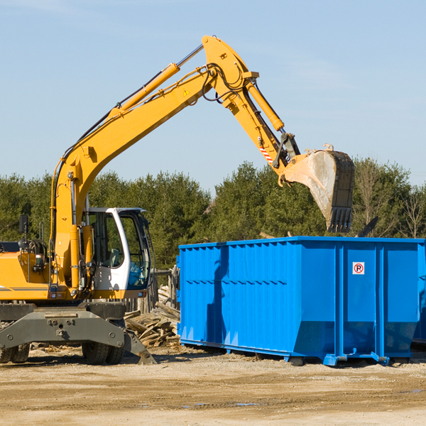 what kind of customer support is available for residential dumpster rentals in Oakman GA